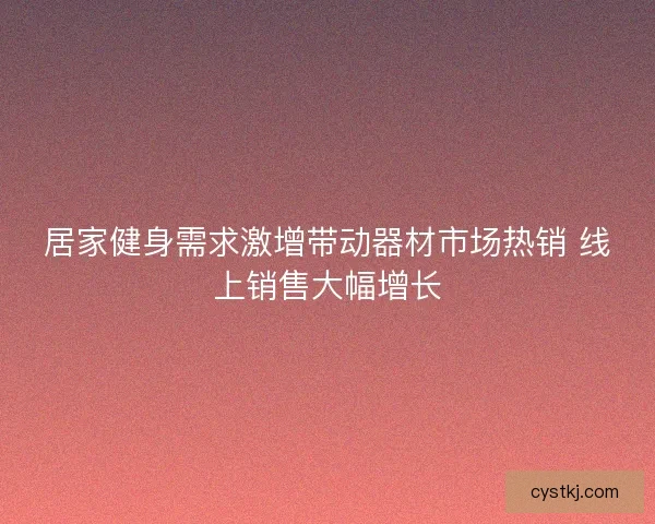 居家健身需求激增带动器材市场热销 线上销售大幅增长